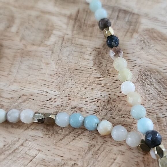 Julio Designs Necklace~Bracelet Wrap with Suede and Stones Euro Summer - Picture 9 of 13